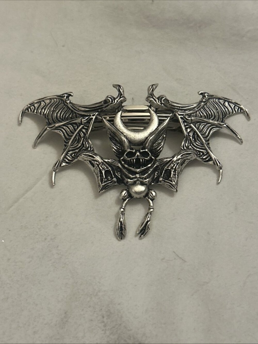 Bat Gothic Emo biker Metal Hair Pin Creepy Scary Hair Clip For Hair Women New